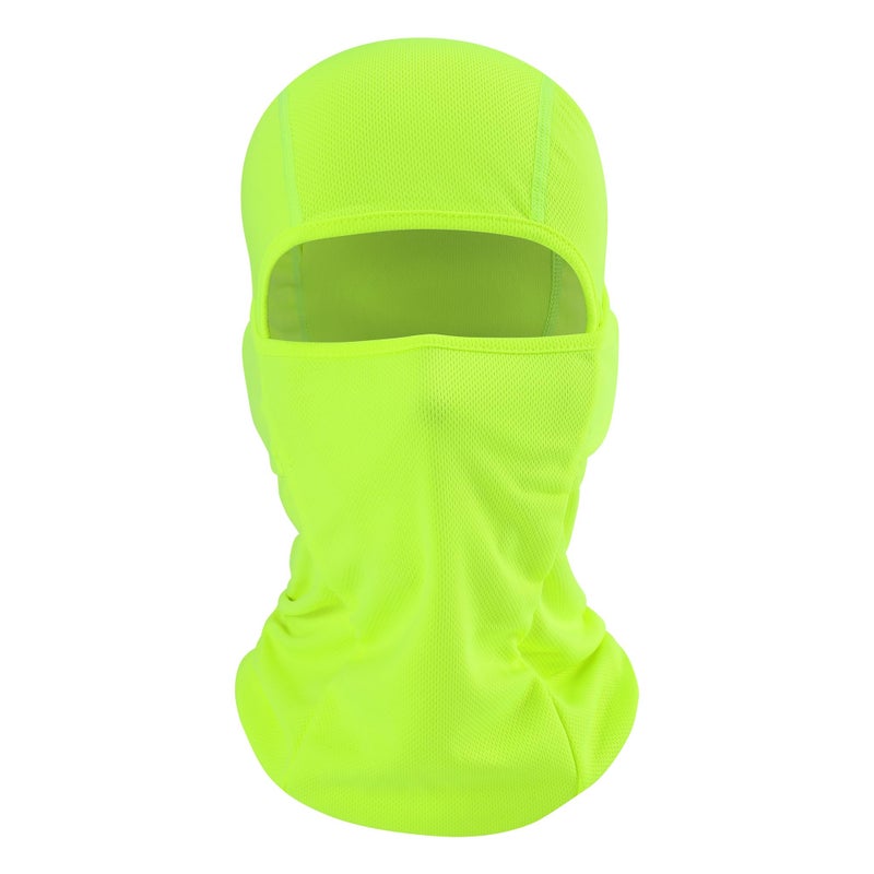 hikevalley Balaclava Face Mask Adjustable Windproof UV Protection Hood (US, Alpha, One Size, Green) - Image 2